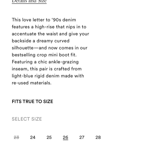 NWT Frame Le High n’ Tight Crop Mini Boot Jeans - Picture 13 of 13